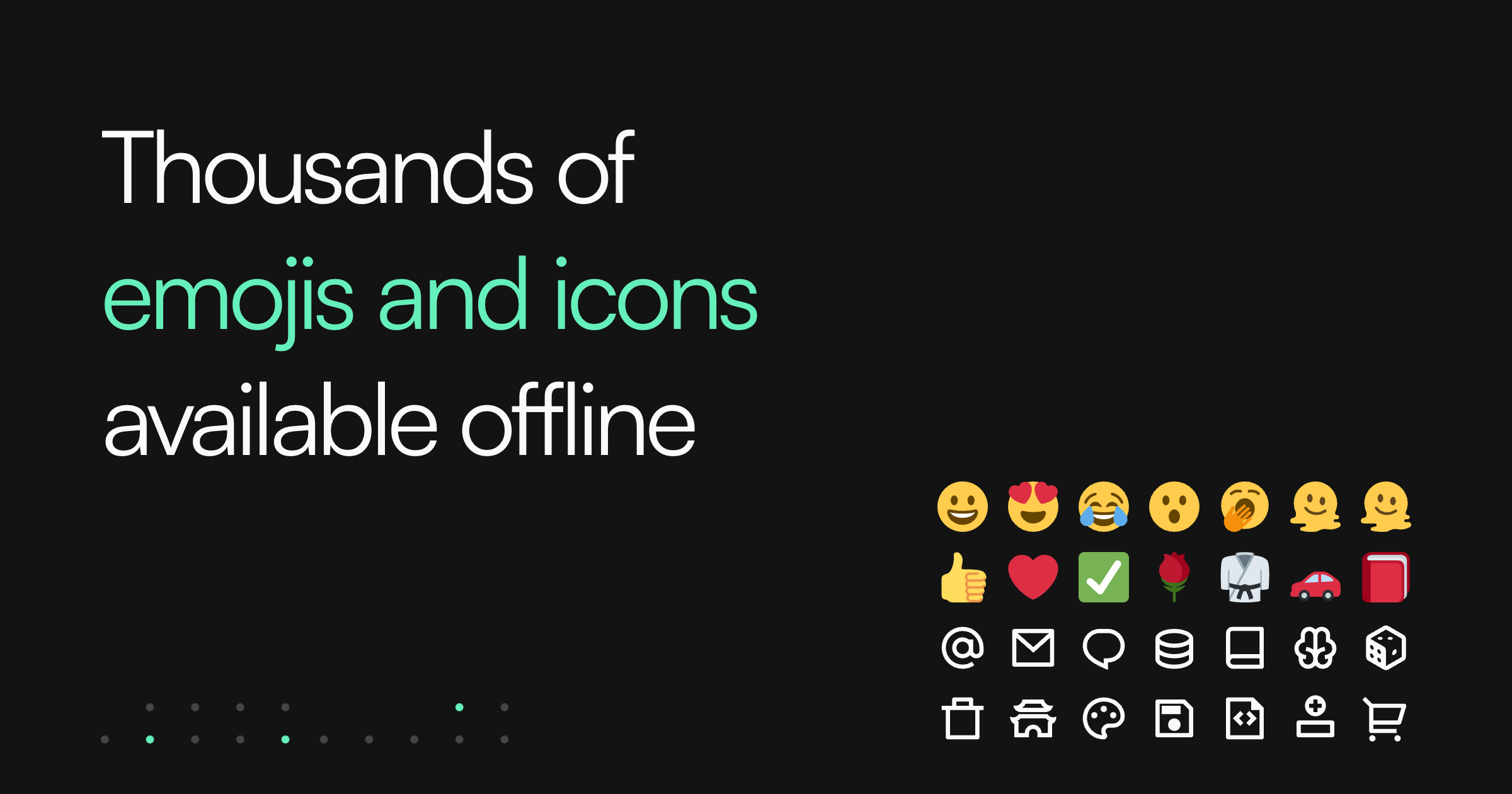 How Colanode ships 8K emojis and icons that work fully offline